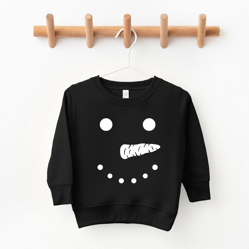 The Juniper Shop Snowman Face Toddler Graphic Sweatshirt