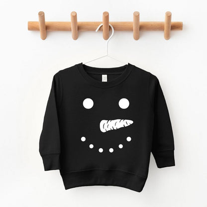 The Juniper Shop Snowman Face Toddler Graphic Sweatshirt