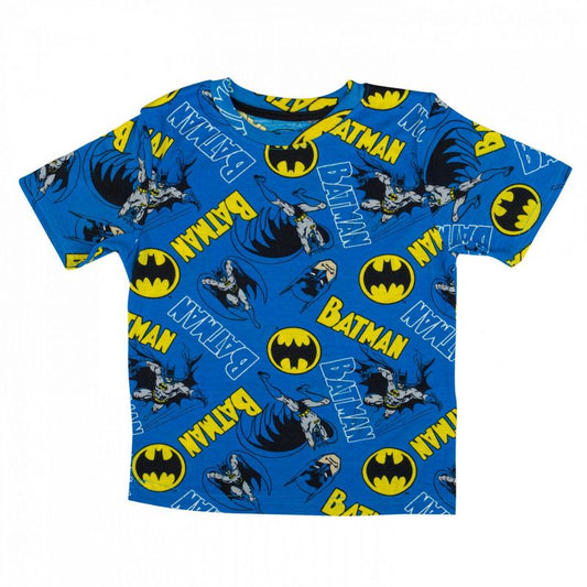 Kids Batman Comic Art All Over Print T-Shirt