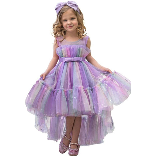 Stunning Star Ombré Lilac Party Dress Mia Belle Girls