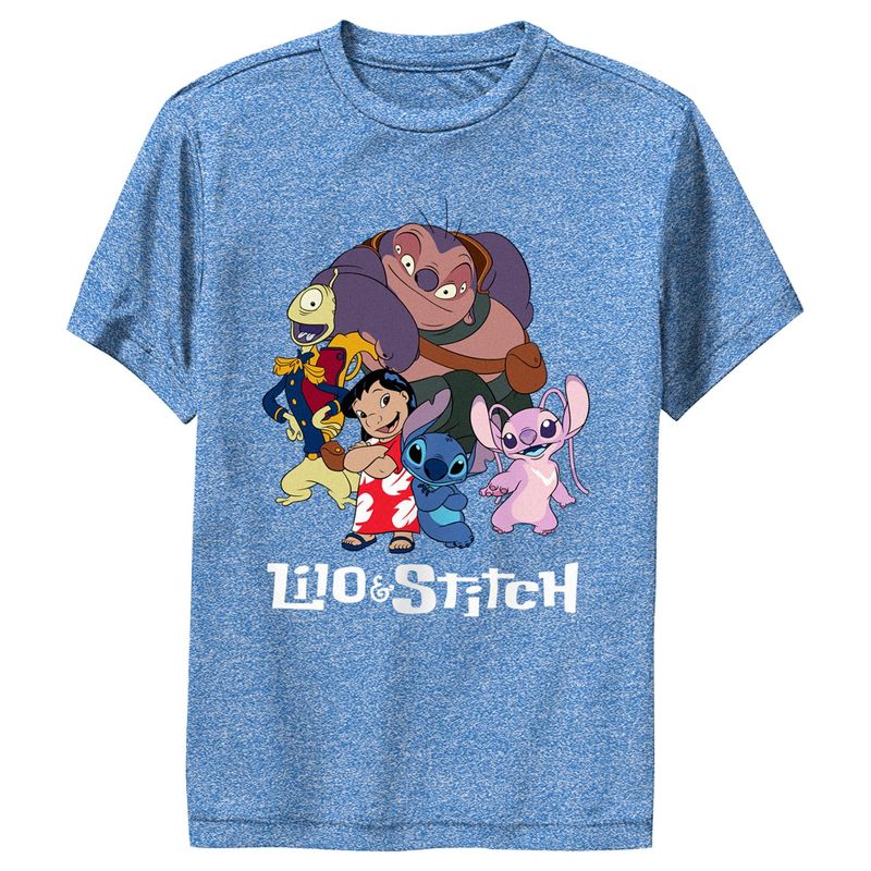 تي شيرت أداء بشعار فريق Lilo &amp; Stitch للأولاد