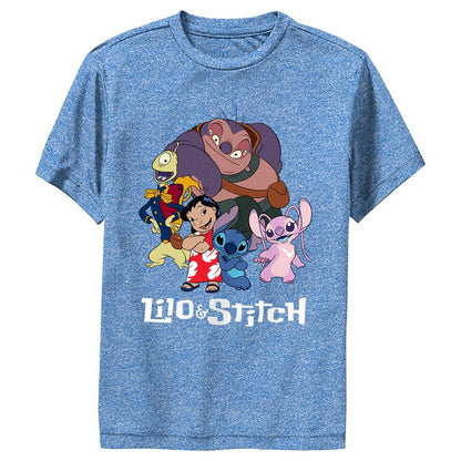 تي شيرت أداء بشعار فريق Lilo &amp; Stitch للأولاد