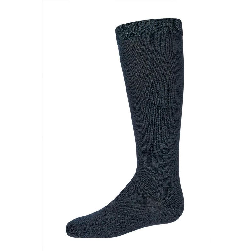 Memoi Kids' Basic Cotton Blend Knee High Socks (Part 2)