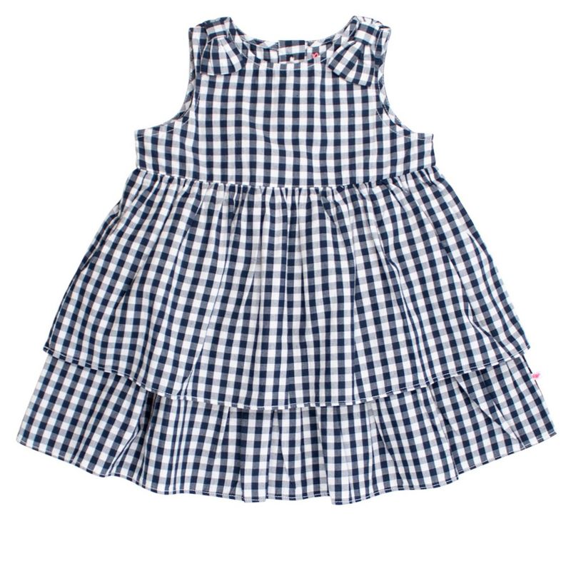 RuffleButts Girls Woven Bow Jumper Dress
