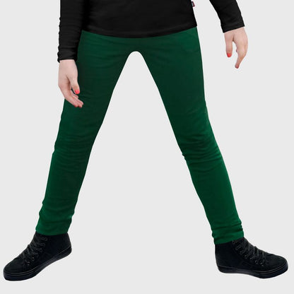 City Threads USA-Made Girls Soft Fleece Comfortable & Stylish Stretch Leggings for Toddlers/Kids