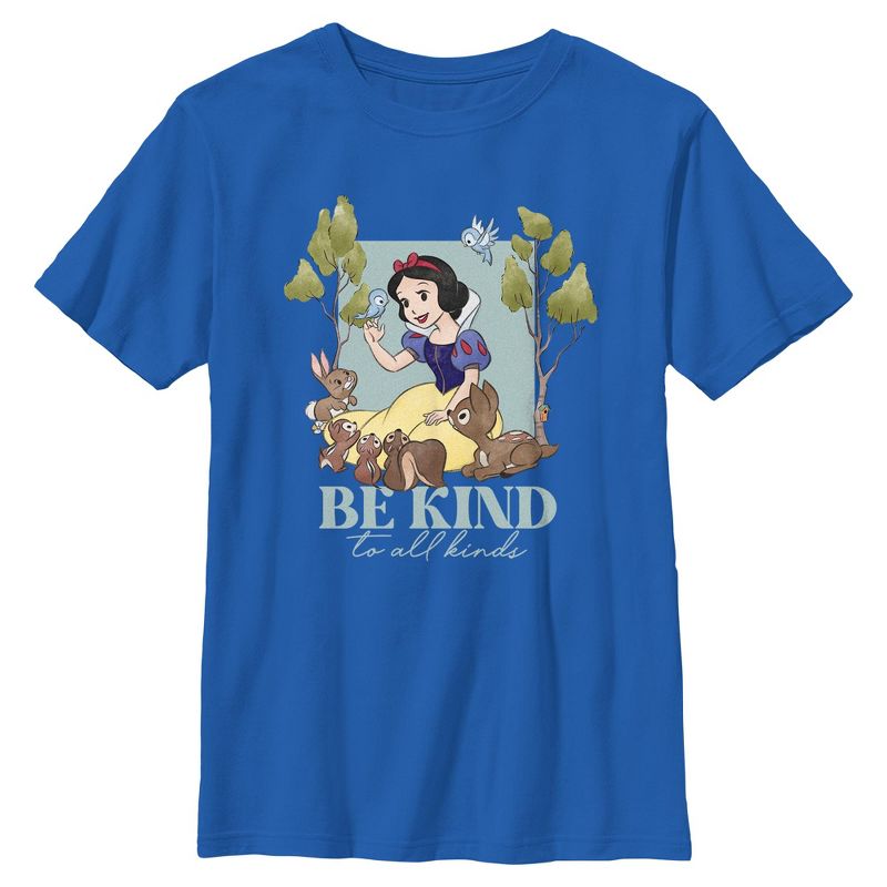 Boys Snow White and the Seven Dwarfs Forest Friends Be Kind to All Kinds T Shirt