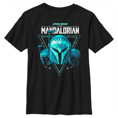 Boy's Star Wars The Mandalorian Bo-Katan Nite Owl Helmets T-Shirt