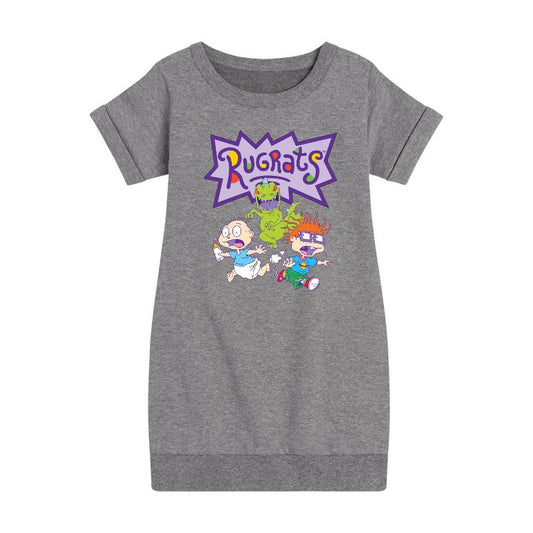 فستان صوف بأكمام قصيرة من ذا جريت تشيس - راجراتس - للبنات