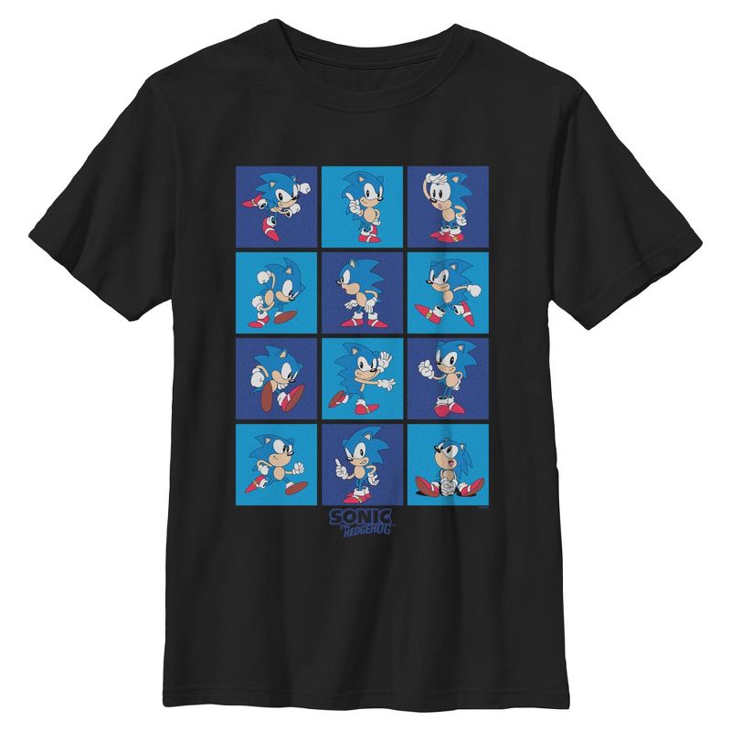 Boys Sonic the Hedgehog Classic Poses T Shirt