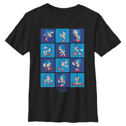 Boys Sonic the Hedgehog Classic Poses T Shirt