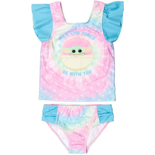Star Wars The Child Girls Rash Guard and Bikini Bottom  Little Kid to Big Kid