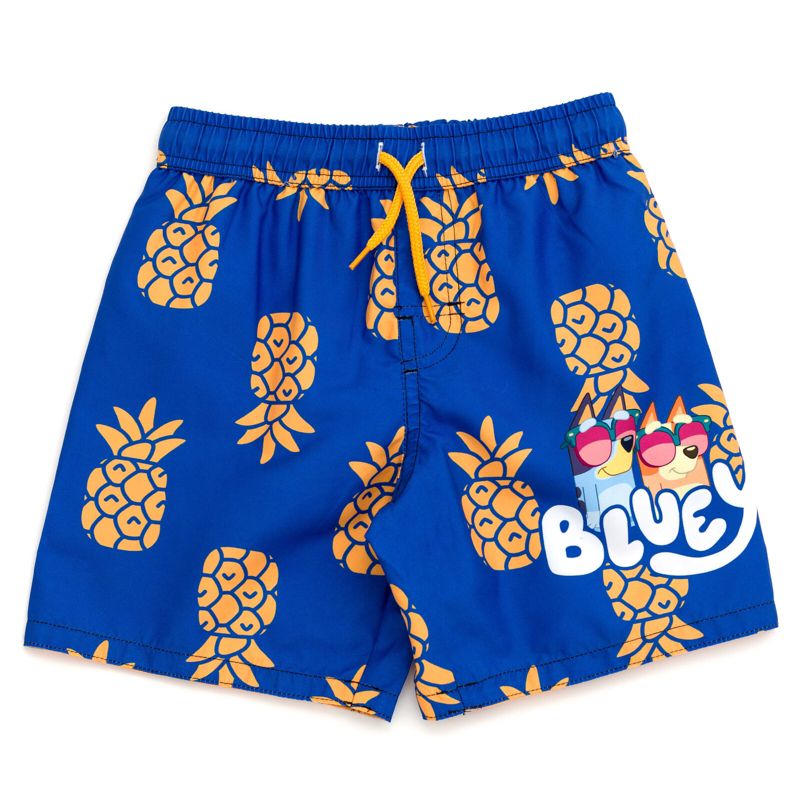 Bluey UPF 50+ Swim Trunks Bathing Suit Little Kid Sizes (2T - 7-8)