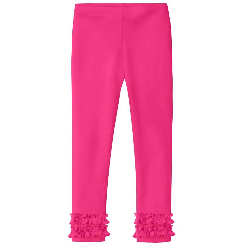 City Threads USA-Made Girls Soft Cotton Ruffle Leggings