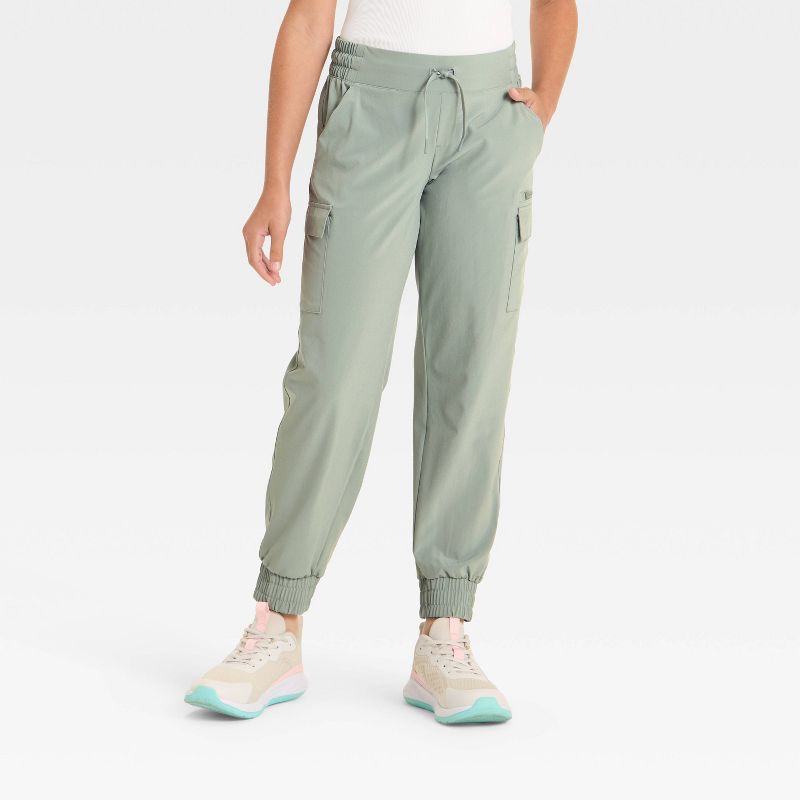 Girls' Woven Cargo Jogger Pants - All In Motion™