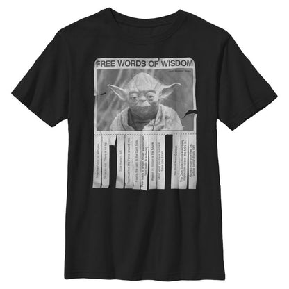 Boy's Star Wars Yoda Words of Wisdom T-Shirt
