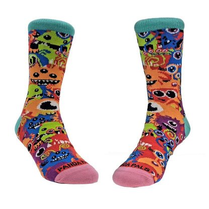 Monster Face Pattern Socks from the Sock Panda (Ages 3-7)  Great for Halloween
