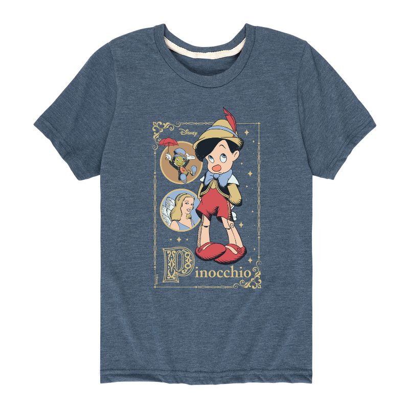 Boys' - Disney - Pinocchio Short Sleeve Graphic T-Shirt