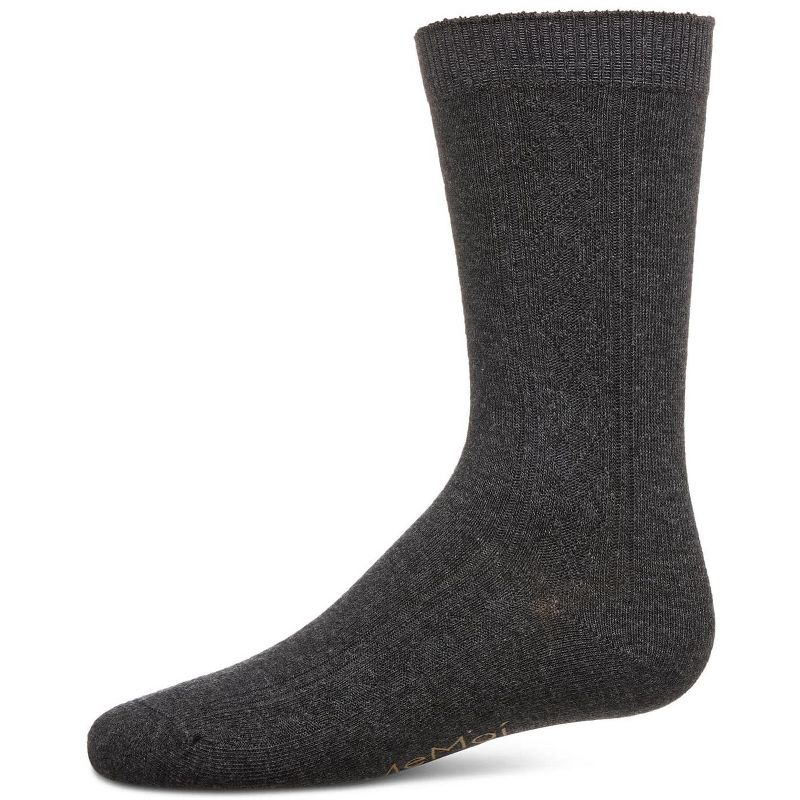 Memoi Boys' Clocking Argyle Cotton Blend Dress Socks