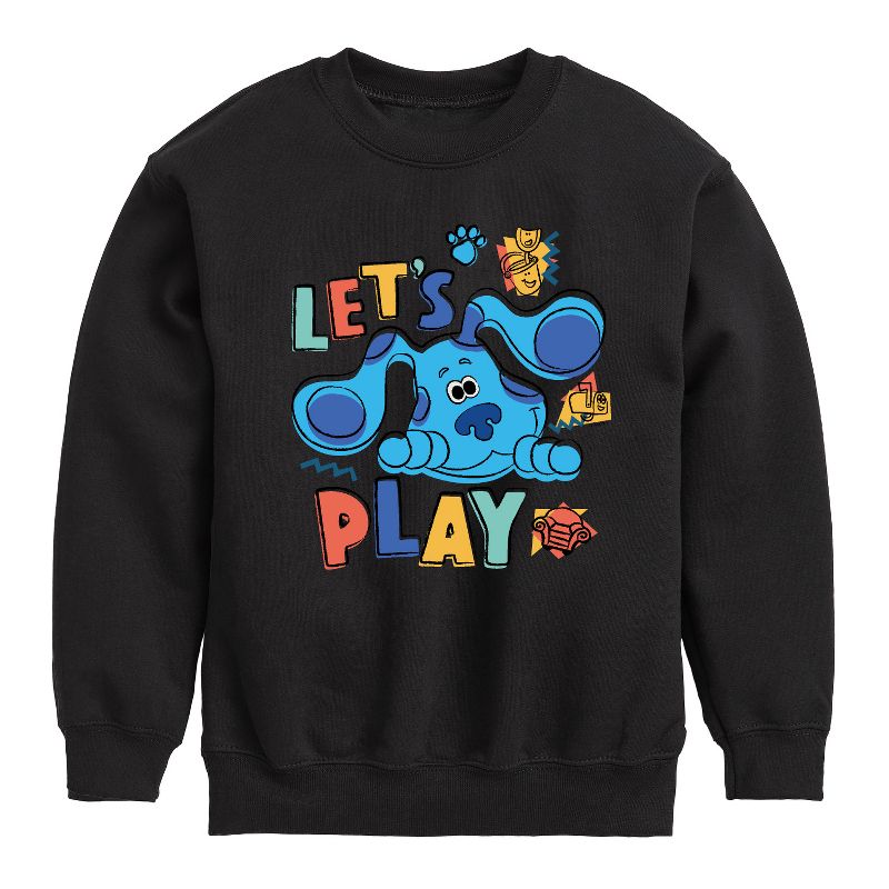 Boys' - Blue's Clues & You! - Let's Play Graphic Long Sleeve Fleece Sweatshirt
