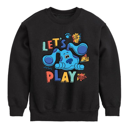 Boys' - Blue's Clues & You! - Let's Play Graphic Long Sleeve Fleece Sweatshirt