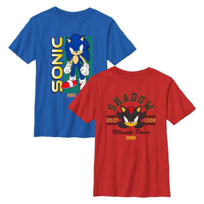 Boys Sonic the Hedgehog Ultimate Power Duo 2-Pack T Shirts