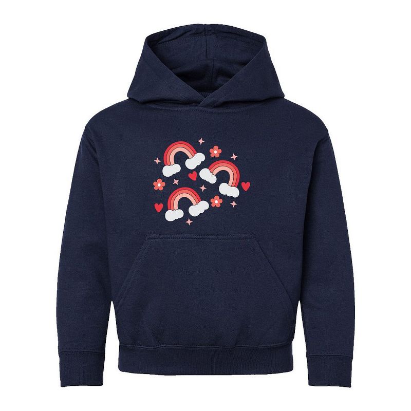 The Juniper Shop Valentine Rainbow Youth Graphic Hoodie