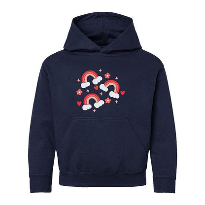 The Juniper Shop Valentine Rainbow Youth Graphic Hoodie