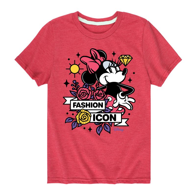 Boys' - Disney - Minnie Mouse is a Fashion Icon Short Sleeve Graphic T-Shirt