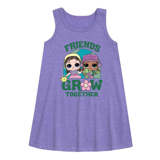 Girls' - LOL Surprise! - Friends Grow Together Graphic Sleeveless Aline Dress