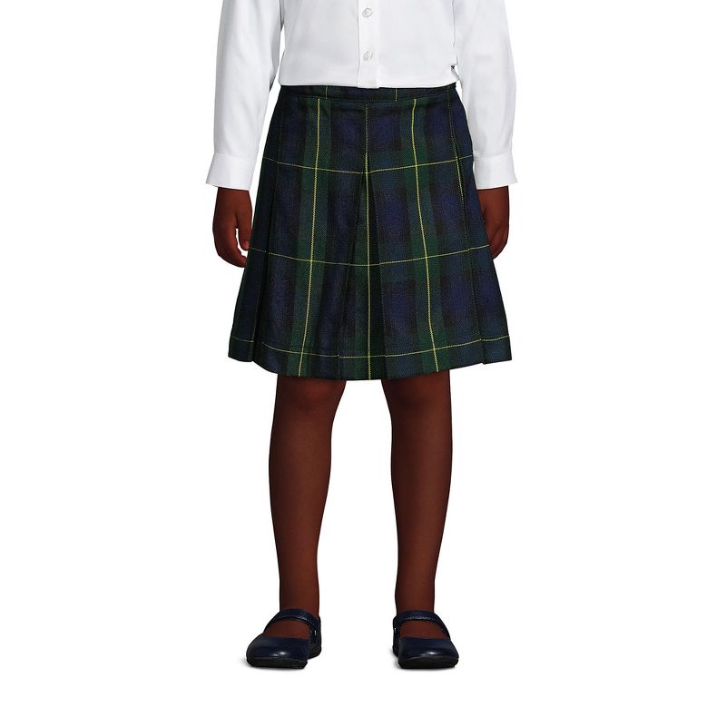 Lands' End School Uniform Kids Plaid Box Pleat Skirt Top of the Knee (Part 2)