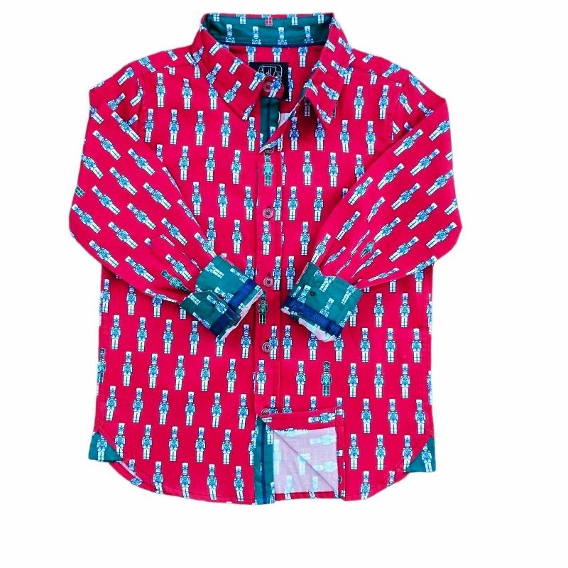 Boy's Nutcrackers Long Sleeve Shirt - TukTuk Designs