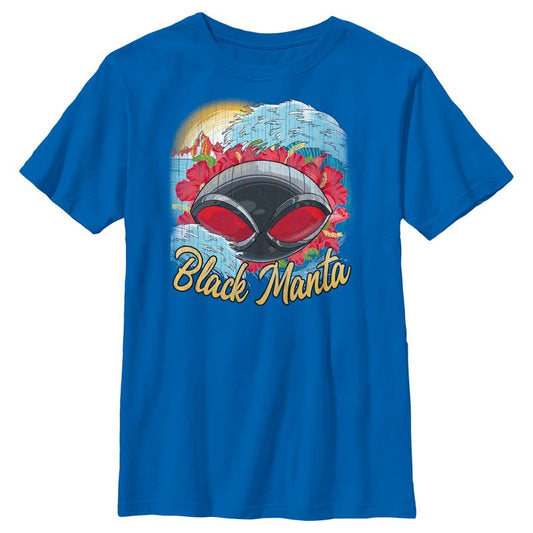 Boy's Aquaman and the Lost Kingdom Black Manta Distressed Surf T-Shirt