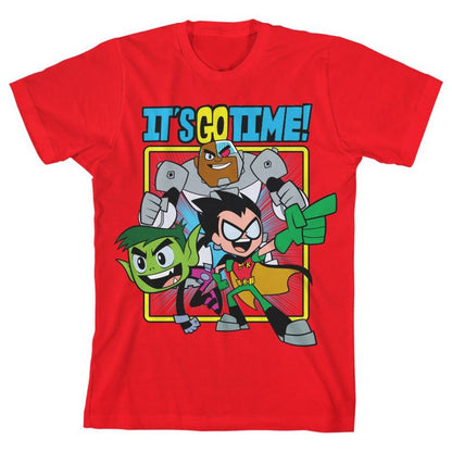 Teen Titans Go It's Go Time! Youth Red Graphic Tee