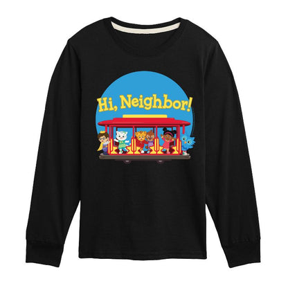 Boys' - Daniel Tiger - Group Hi Neighbor Long Sleeve Graphic T-Shirt