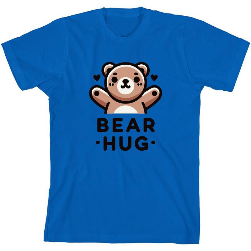 تي شيرت Bear Hug للشباب برقبة دائرية وأكمام قصيرة