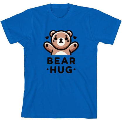 تي شيرت Bear Hug للشباب برقبة دائرية وأكمام قصيرة