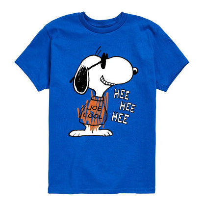 تي شيرت جو كول هي هي هي بأكمام قصيرة ورسومات جرافيكية للأولاد - بينتس