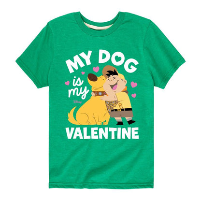 Boys' - Disney - Dug My Dog Is My Valentine Short Sleeve Graphic T-Shirt