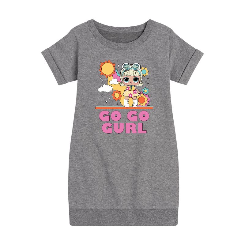 Girls' - LOL Surprise! - Go Go Gurl Graphic Short Sleeve Fleece Dress