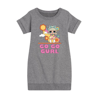 Girls' - LOL Surprise! - Go Go Gurl Graphic Short Sleeve Fleece Dress