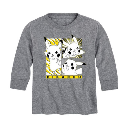 تي شيرت جرافيكي بأكمام طويلة برسومات مانجا وبوكيمون للأولاد