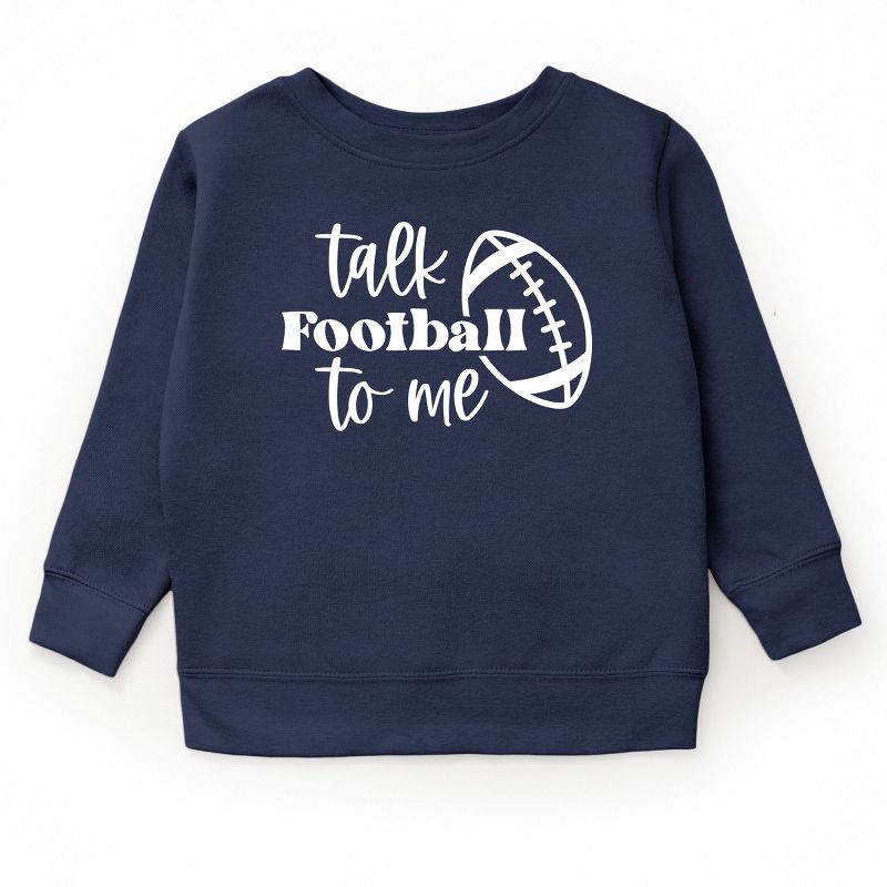The Juniper Shop Talk Football To Me Ball Youth Ultra-Soft Graphic Sweatshirt