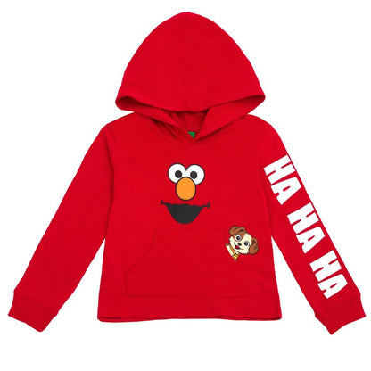 تي شيرت بأكمام طويلة وغطاء رأس من Sesame Street مناسب للعائلة، مناسب للأطفال الصغار