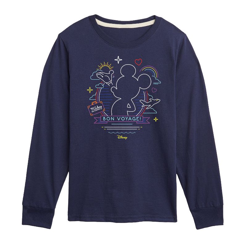 Boys' - Disney - Mickey Mouse Long Sleeve Graphic T-Shirt