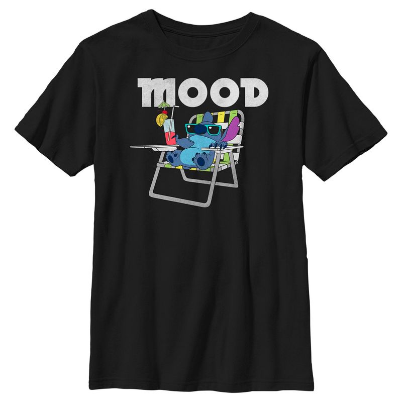 Boy's Lilo & Stitch Mood Relaxing Stitch T-Shirt
