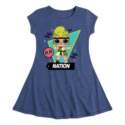 Girls' - LOL Surprise! - Cotton Candy Fit & Flair Cap Sleeve Dress