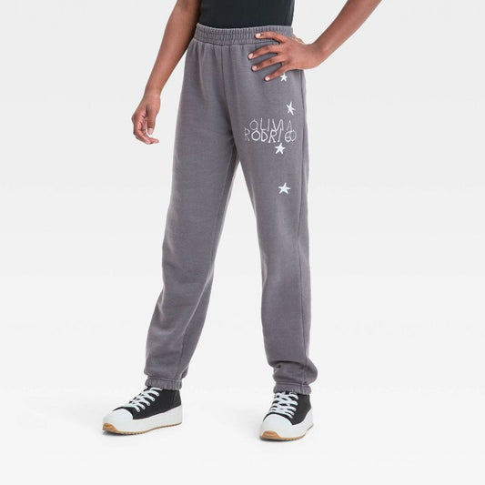 Girls' Olivia Rodrigo Fleece Jogger Pants - Gray
