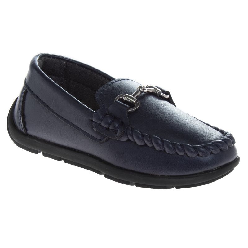 Josmo Toddler Boys Loafer Shoes: Penny Loafer Casual Slip-On Moccasin Flats for Boys' Dress Shoes (Toddler)