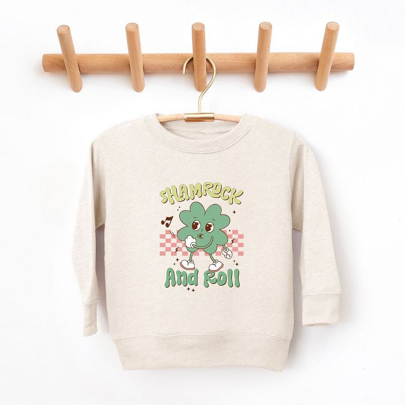 The Juniper Shop Shamrock And Roll Youth Ultra-Soft Graphic Sweatshirt