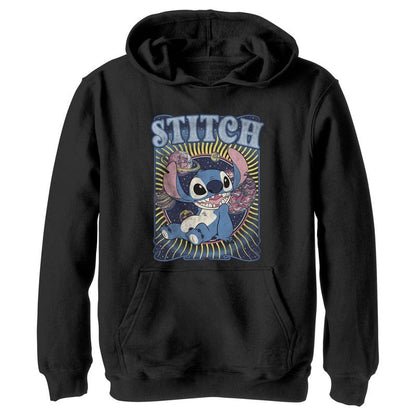 Boy's Lilo & Stitch Groovy Planets Stitch Pull Over Hoodie